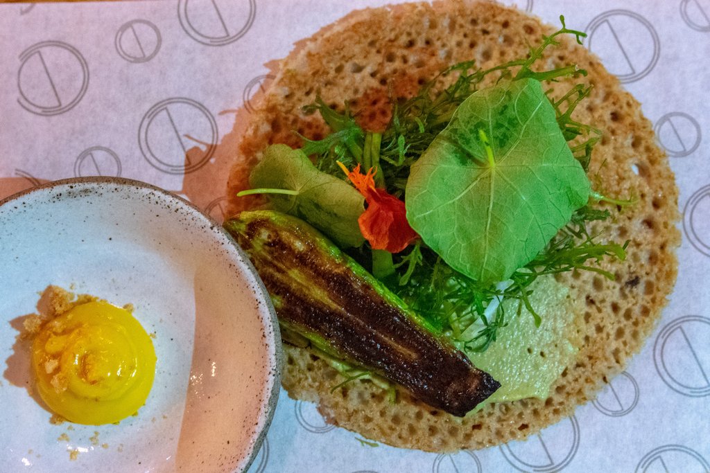 <img src="pancake.png" alt="green buckwheat pancake at the OCD restaurant in Tel aviv">