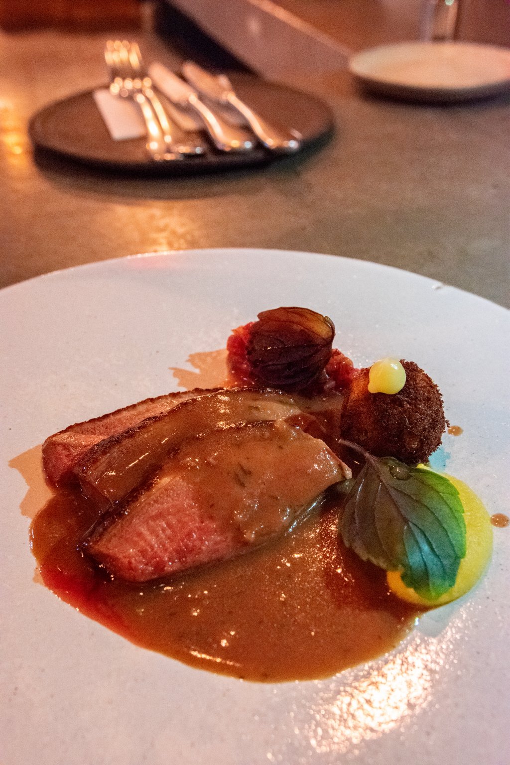 <img src="duck's breast.png" alt="locally sourced duck's breast at the OCD restaurant in Tel aviv">